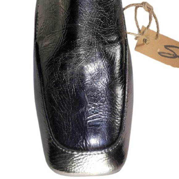 Seven 7 Women's Meghan Metallic Pewter Mule Slide Shoes Size 8 Medium New in Box - Picture 6 of 10